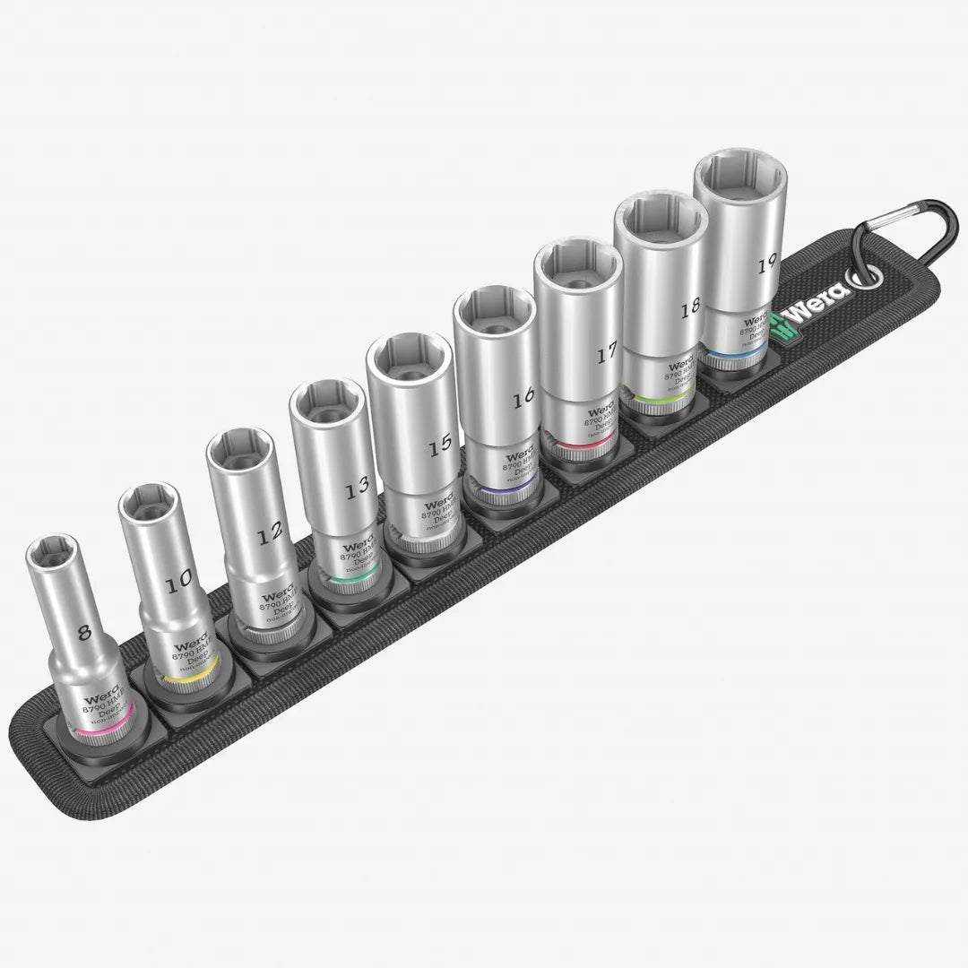 Belt b deep 1 jeu de douilles 3/8, 9 pieces
