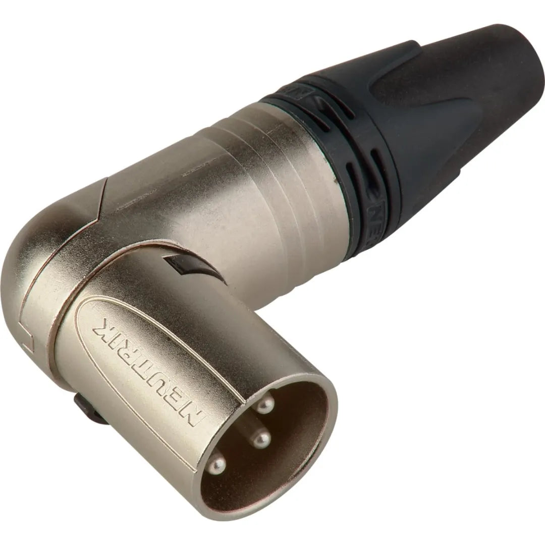 Connecteur xlr mâle coudee a 3 broches