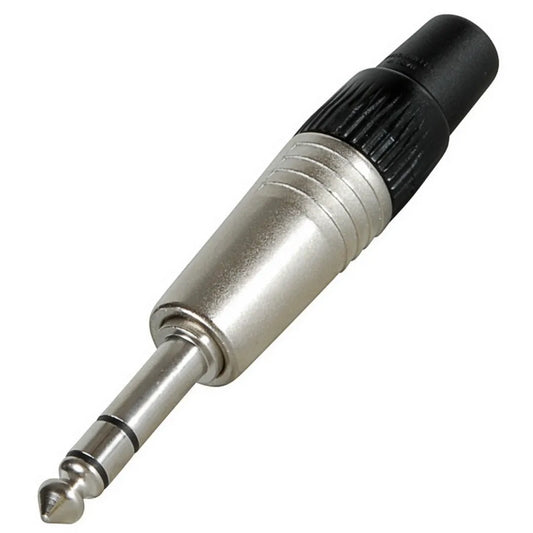 Fiche ecouteur stereo blindee en Metal 1/4 po