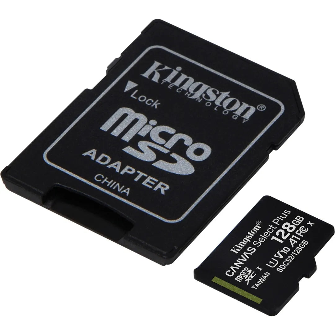 Kingston 128GB microsdxc plus canvas class 10/UHS-I