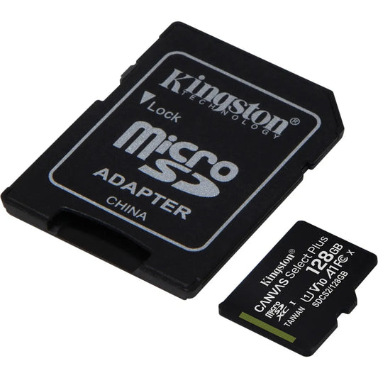 Kingston 128GB microsdxc plus canvas class 10/UHS-I