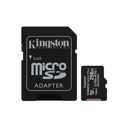 Kingston 256GB microsdxc plus canvas class 10/UHS-I