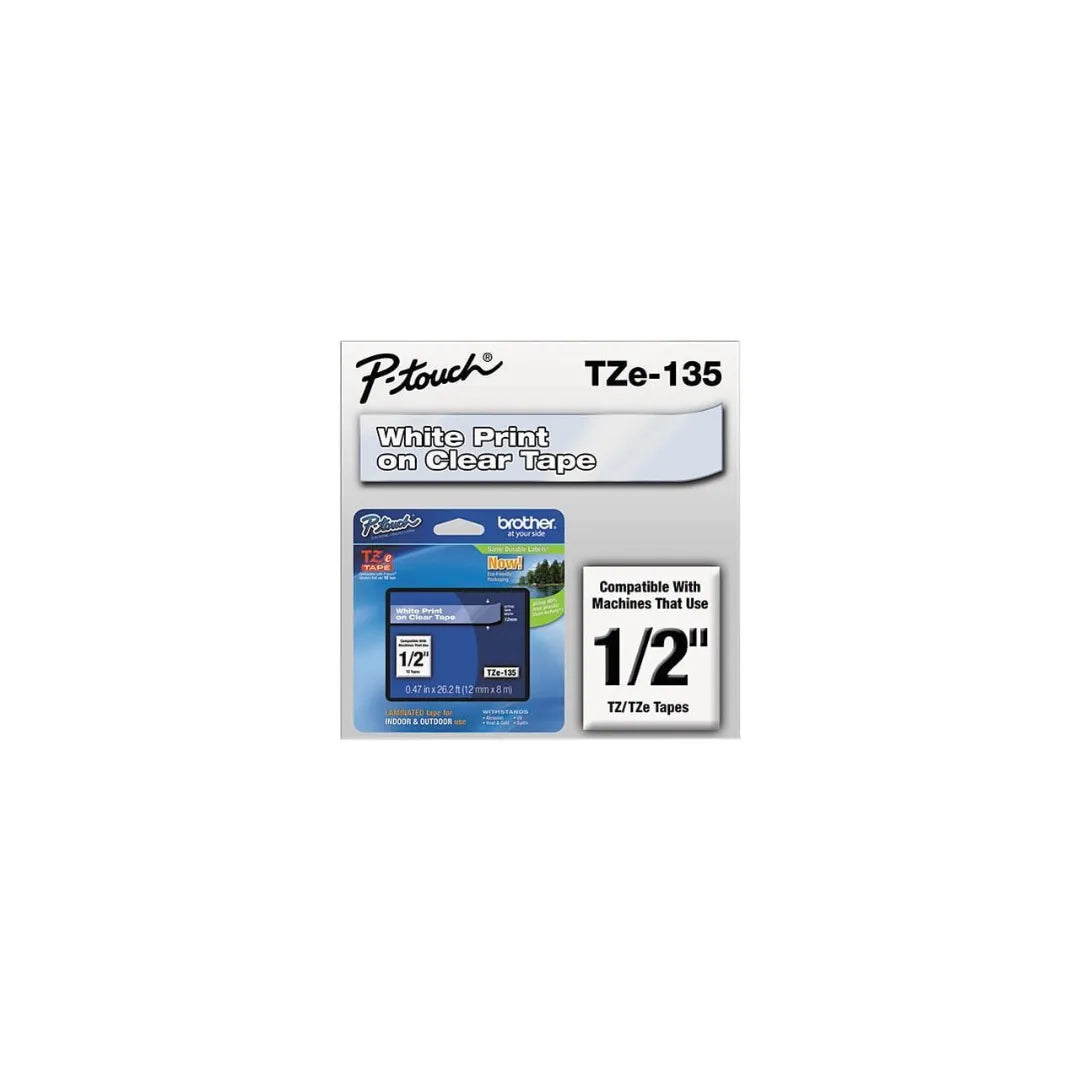 Ruban BLANC/CLAIR 12MM p-touch