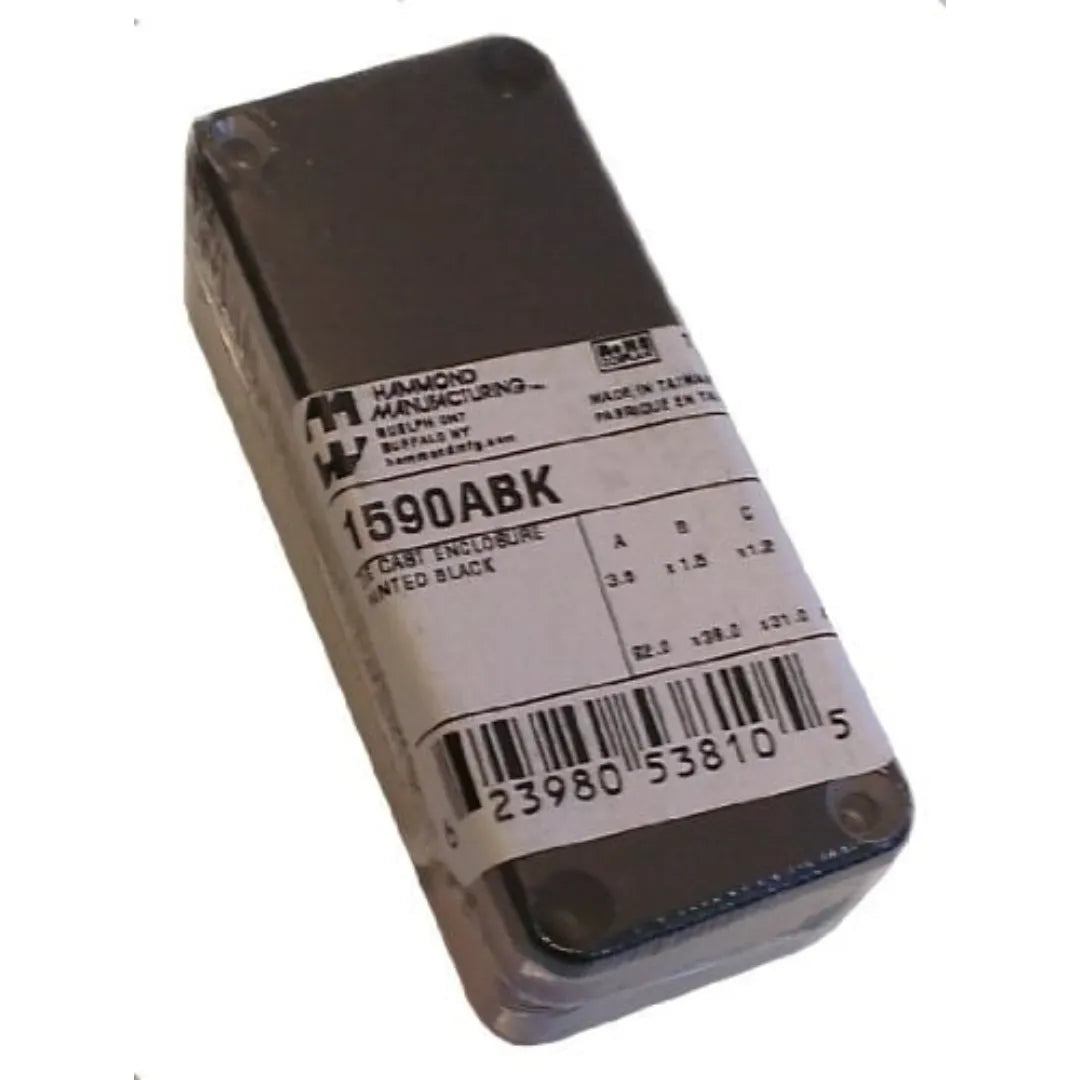 Boite aluminium noir 3.63X1.52X1.07 po Hammond