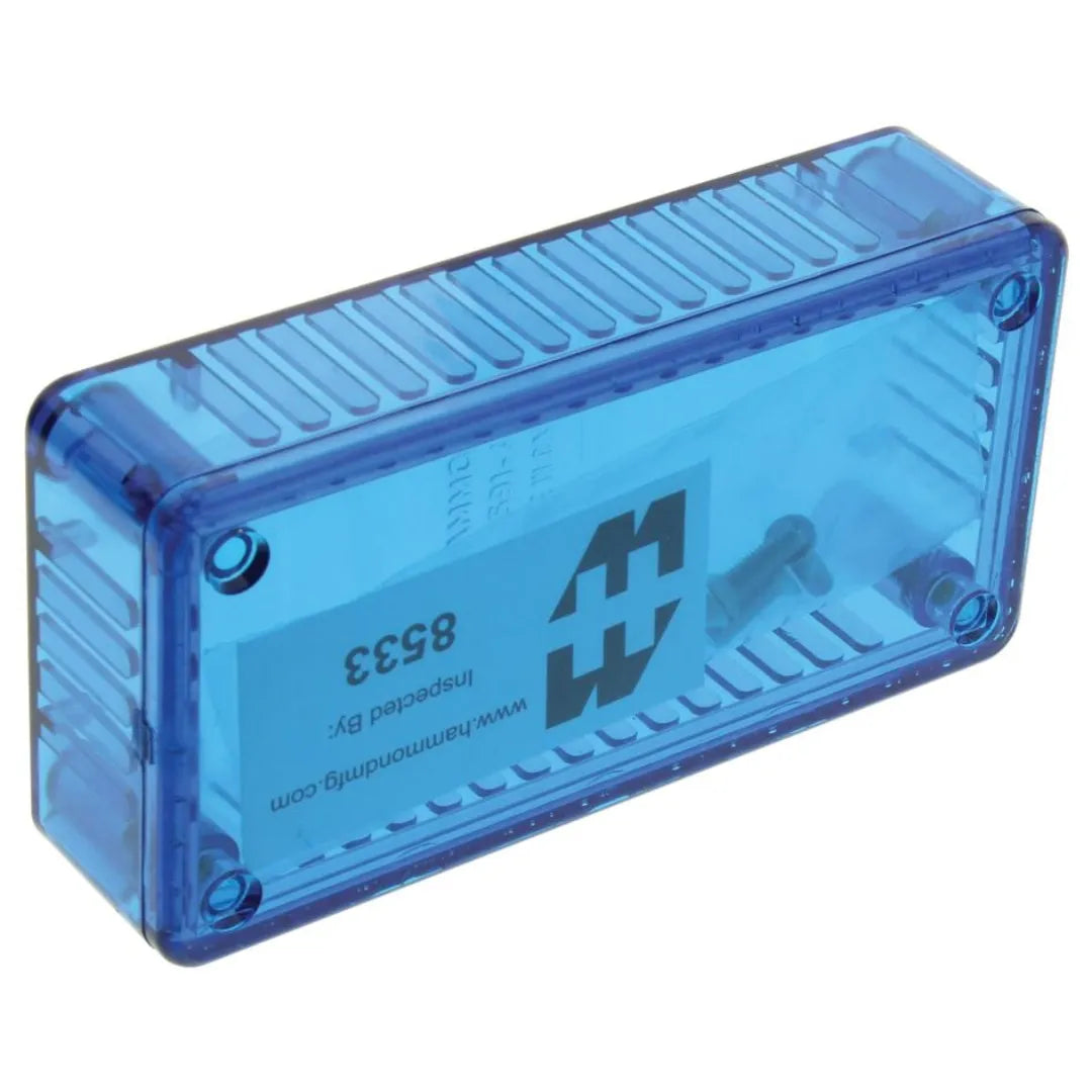 Boite plastique bleu claire 3.9X2.0X0.8 po Hammond