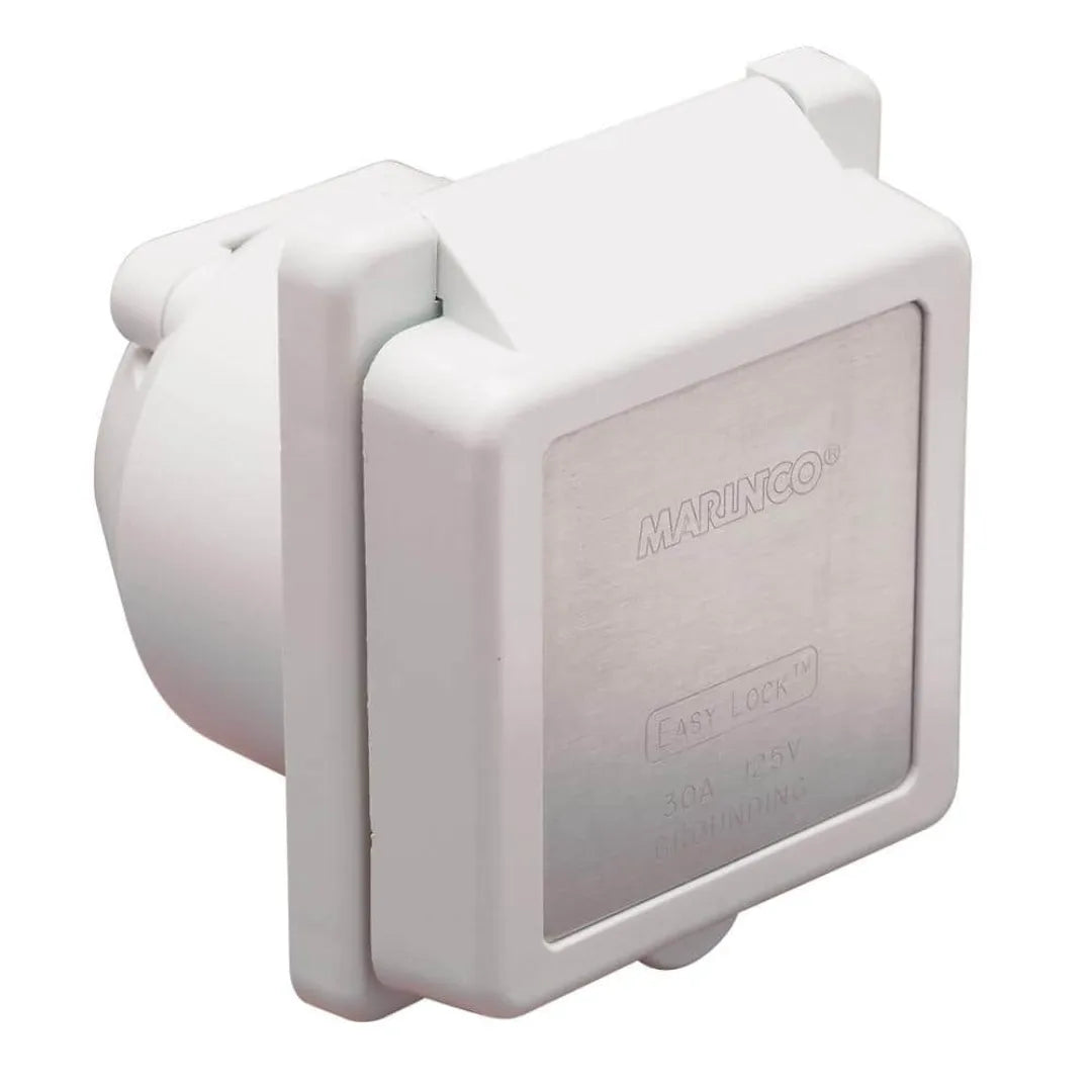 Marinco receptacle 30A 125V blanche
