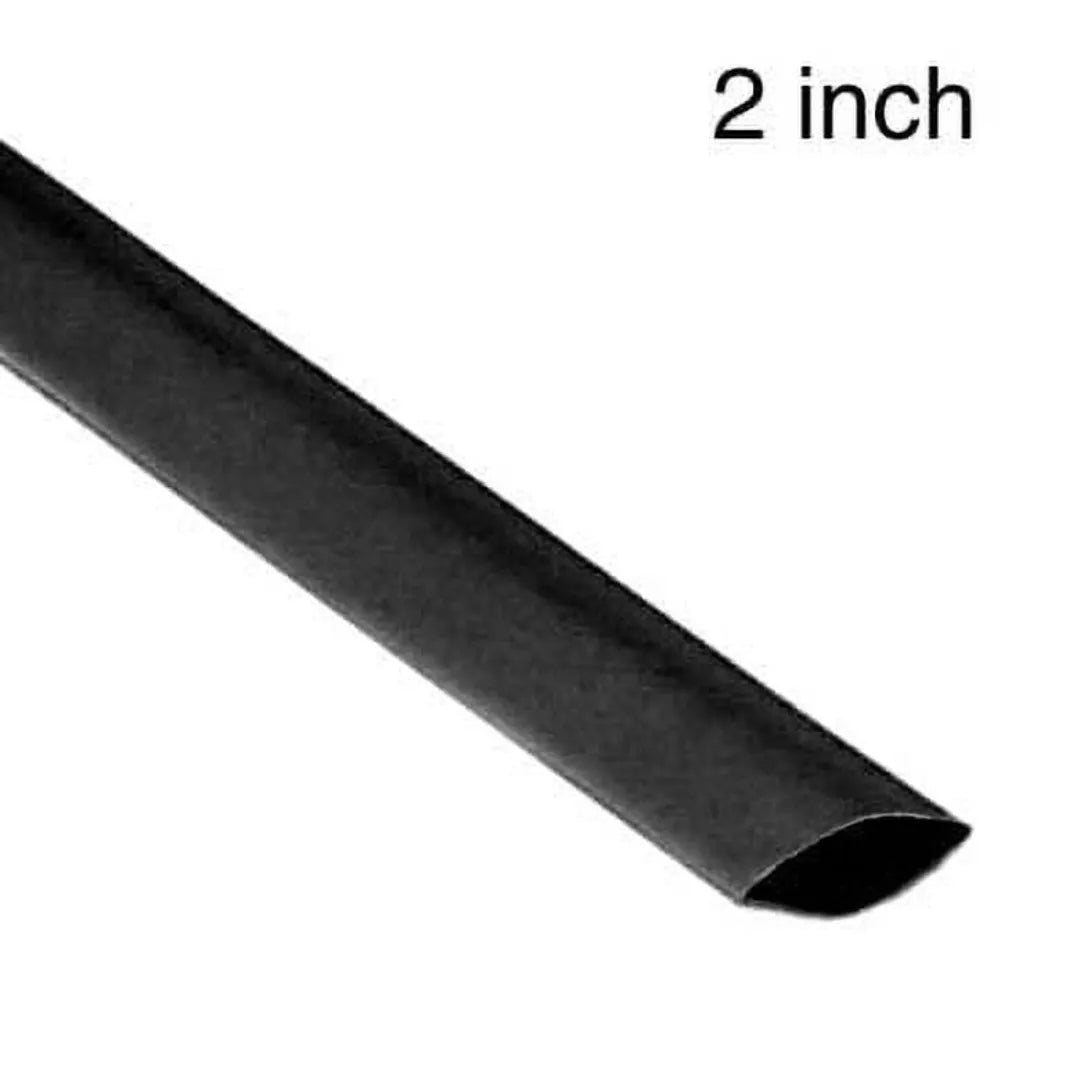 Tube thermoretractable noir, 2po (4')