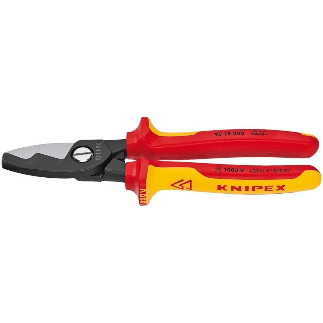 Cable shears, twin cutting edge, 1000V insulated