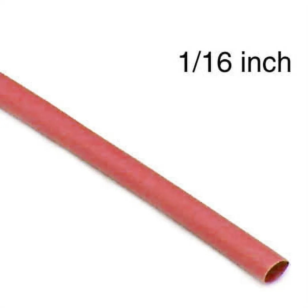 Tube thermoretractable 1/16 rouge (4')