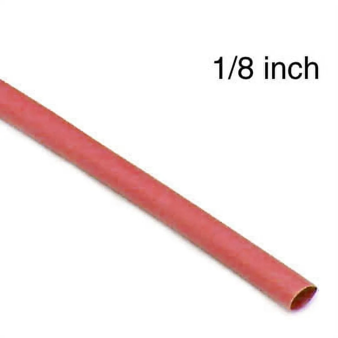 Tube thermoretractable 1/8 rouge (4')