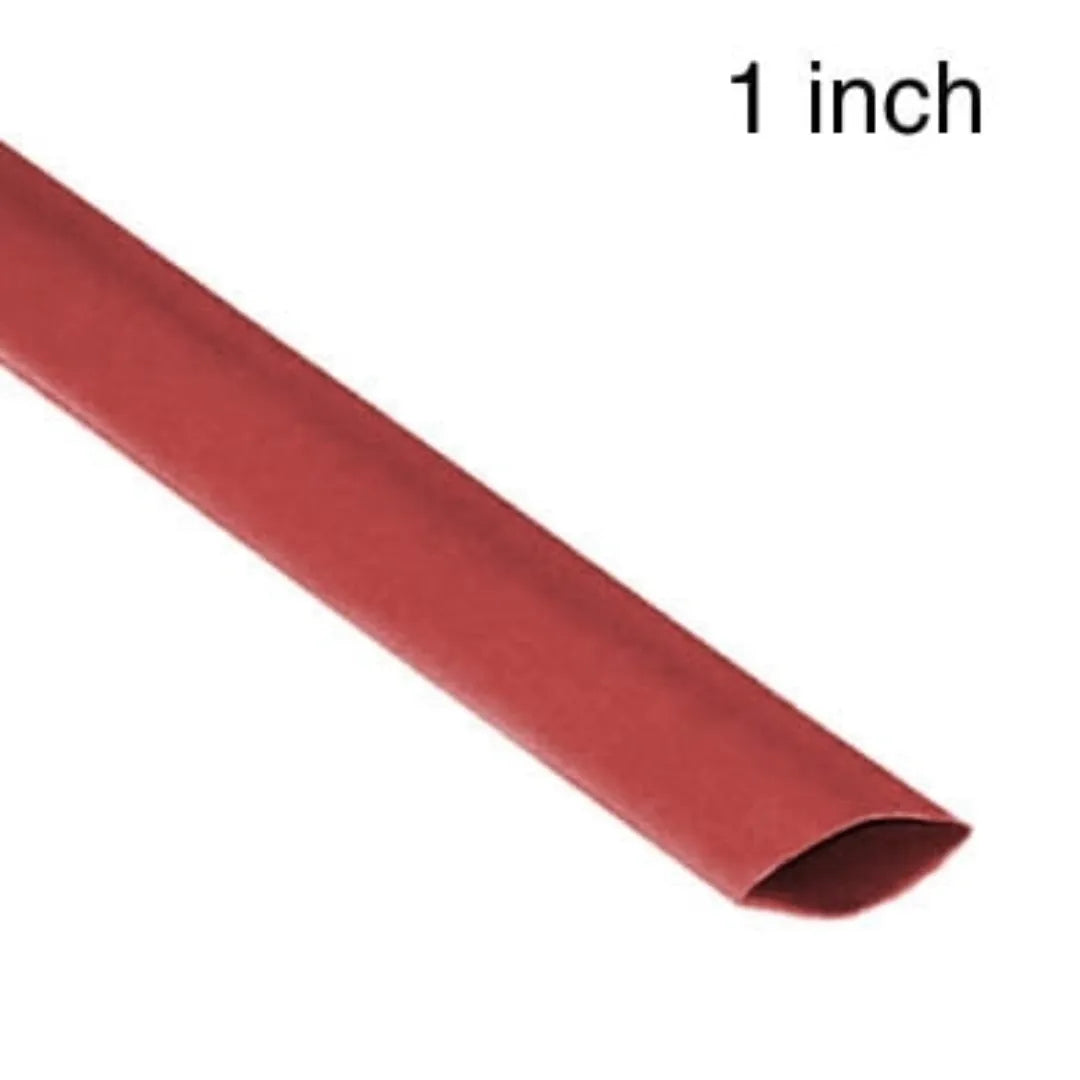 Tube thermoretractable 1'' rouge (4')