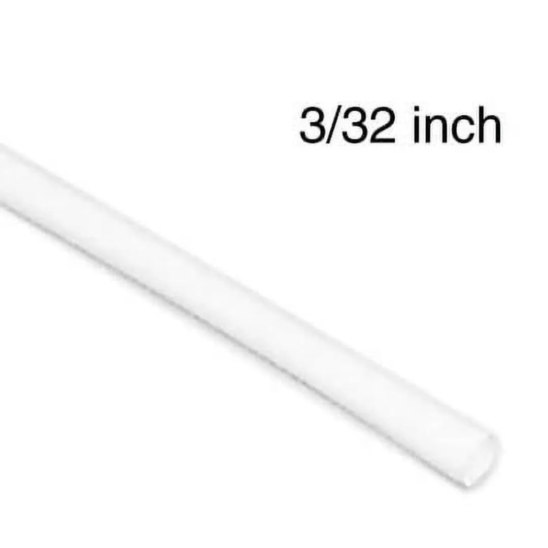Tube thermoretractable 3/32 blanc (4')