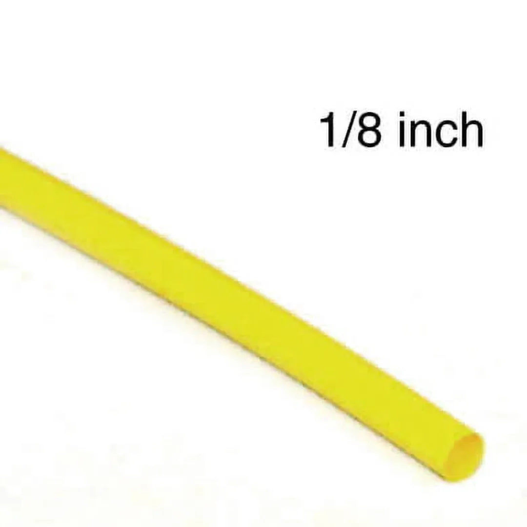 Tube thermoretractable 1/8 jaune (4')