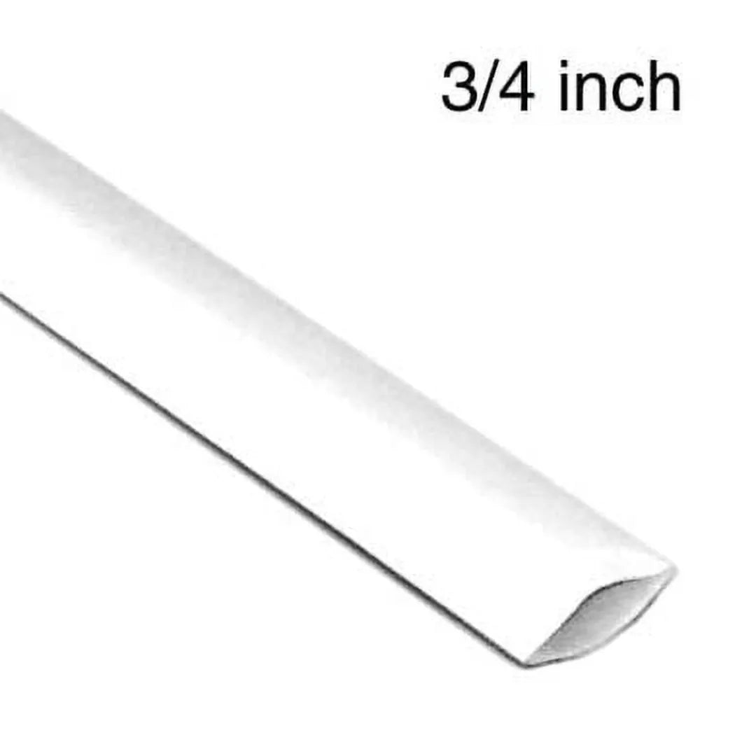 Tube thermoretractable 3/4 blanc (4')
