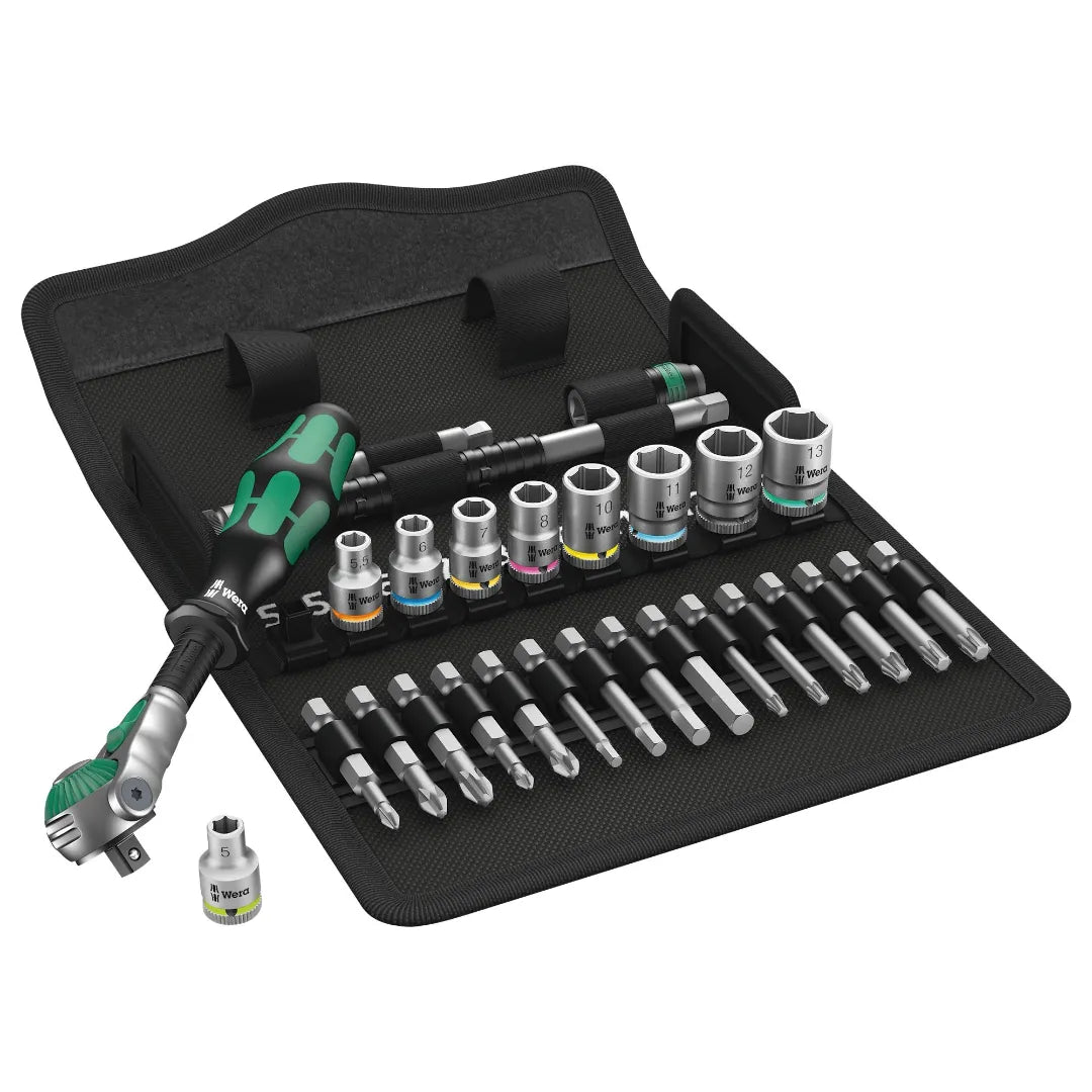 8100 sa 6, jeu cliquet zyklop speed 1/4 28 pièces, metric