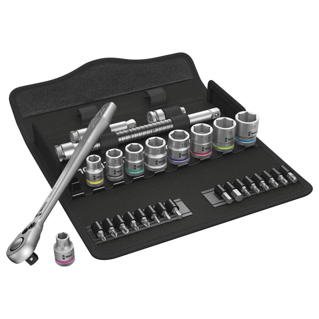 8100 sb 8, jeu cliquet zyklop METAL/LEVIER inv. 3/8 28 pièces, metric