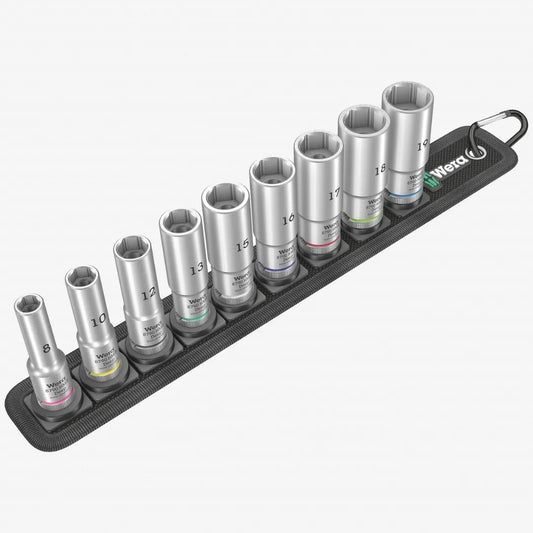 Belt b deep 1 jeu de douilles 3/8, 9 pieces