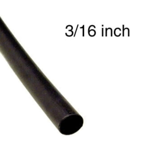 Tube thermoretractable dual wall avec colle, 3/16 noir (4')